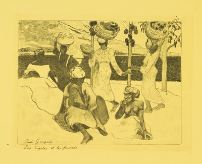 Heuschrecken und Ameisen: Ein Souvenir aus Martinique od Paul Gauguin