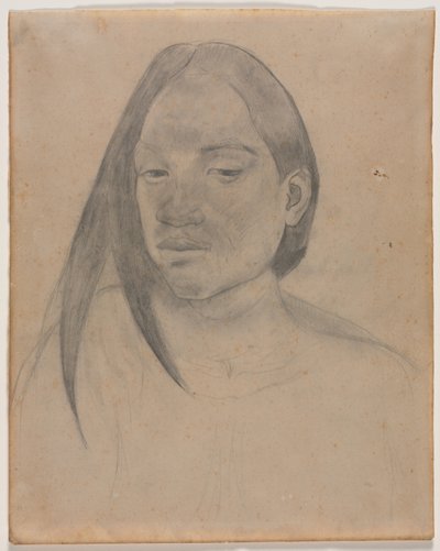 Hlava tahitské ženy od Paul Gauguin
