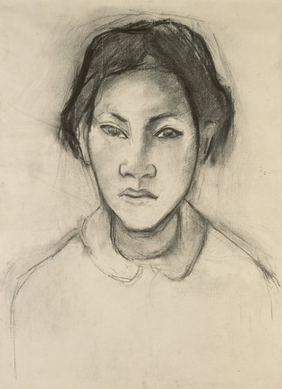 Hlava tahitské ženy od Paul Gauguin
