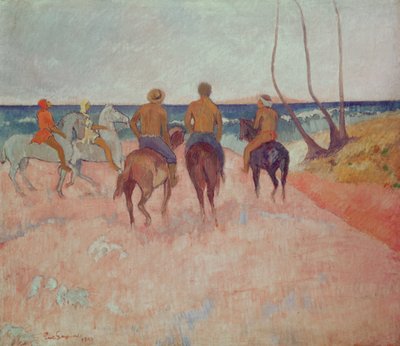 Jezdec na pláži (Hiva Hoa) 1902 od Paul Gauguin