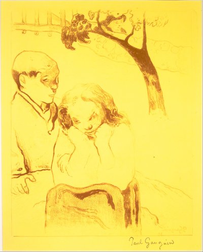 Menschliches Elend, aus der "Volpini Suite: Dessins lithographiques" od Paul Gauguin