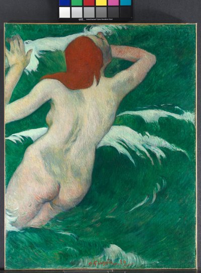 Ve vlnách, 1889 od Paul Gauguin