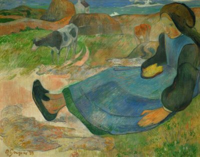 The Cow Keeper, nebo Young Breton od Paul Gauguin
