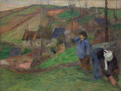 Krajina Bretaně od Paul Gauguin