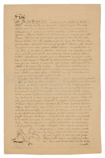 Le sourire: Journal sérieux, 21. srpna 1899 od Paul Gauguin