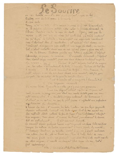 Le sourire: Journal sérieux, 19. září 1899 od Paul Gauguin