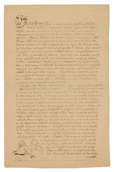 Le sourire: Journal sérieux, 21. srpna 1899 od Paul Gauguin