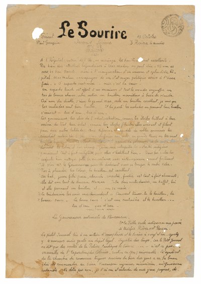 Le sourire: Journal sérieux, 13. října 1899 od Paul Gauguin