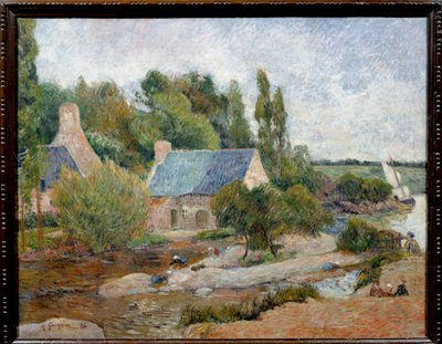 Les lavandieres à Pont Aven (Pont-Aven) Obraz Paula Gauguina (1848-1903) 1886 Sun. 0,71 x 0,90 m Paříž, musee d