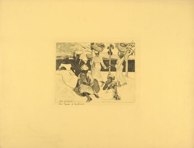 Kobylky a mravenci – suvenýr z Martiniku od Paul Gauguin