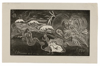L’univers est créé (Vesmír se vytváří), ze suity Noa Noa od Paul Gauguin