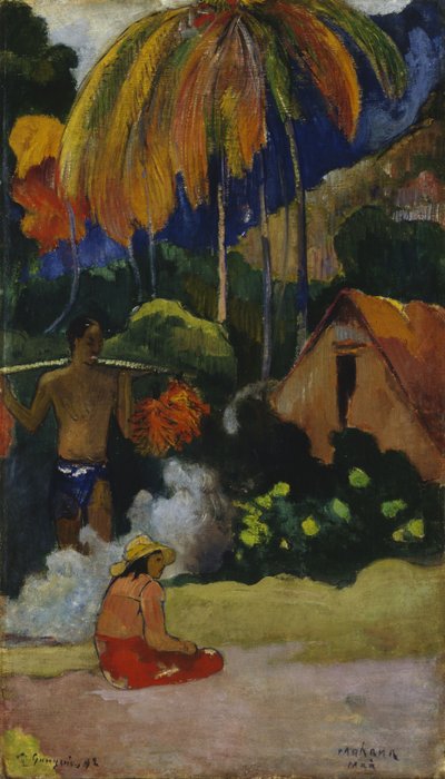 Krajina Mahana Maà na Tahiti od Paul Gauguin