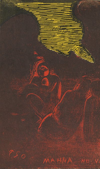 Mahna no Varua Ino The Demon Speaks [verso], 18941895. od Paul Gauguin