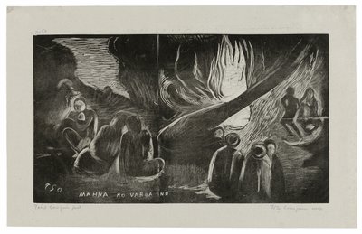 Mahna no varua ino (Ďábel mluví), ze suity Noa Noa od Paul Gauguin