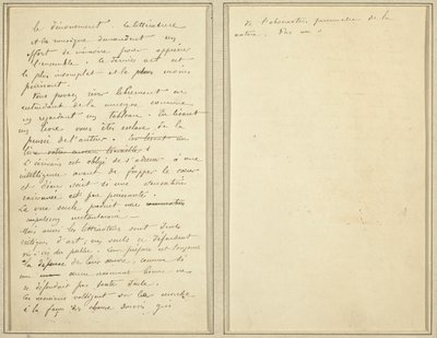 Rukopisné stránky [verso] od Paul Gauguin