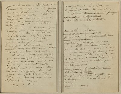 Rukopisné stránky [verso] od Paul Gauguin