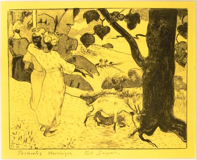 Martinique Pastorals, z Volpini Suite: Litografické kresby, 1889., 1889. od Paul Gauguin
