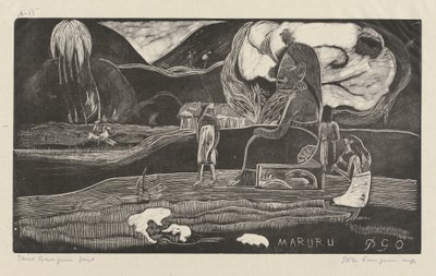 Maruru (děkuji) od Paul Gauguin