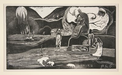 Maruru; Merci - Oběť vděčnosti od Paul Gauguin