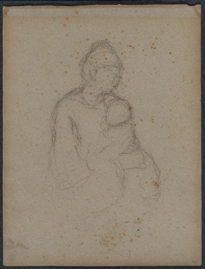 Matka a dítě recto, 1870s. od Paul Gauguin