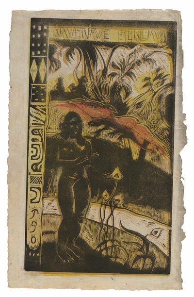 Nave nave fenua (Rozkošná země), ze suity Noa Noa od Paul Gauguin