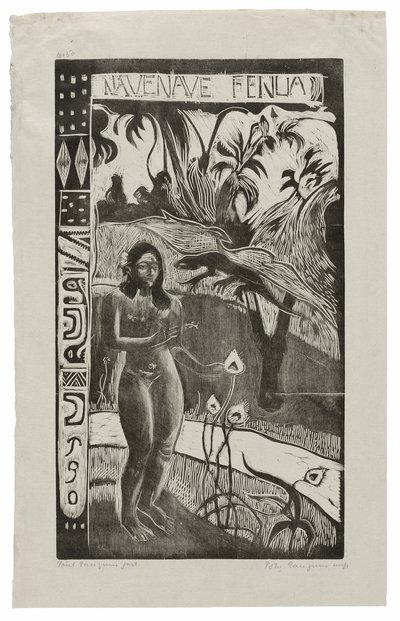 Nave nave fenua (Rozkošná země), ze suity Noa Noa od Paul Gauguin