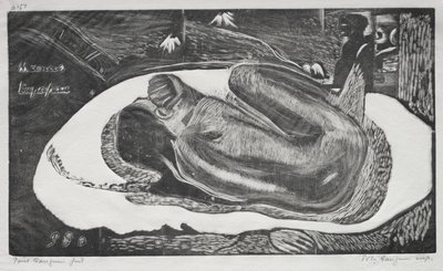 Noa Noa: Manao Yupapau sledovaný duchy mrtvých, 1893-94. od Paul Gauguin
