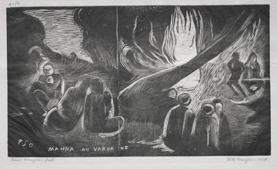 Noe, Ďábel mluví Mahna Žádný zlý duch, 1893-94. od Paul Gauguin