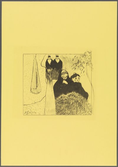 Alte Frauen von Arles, aus der "Volpini Suite: Dessins lithographiques" od Paul Gauguin