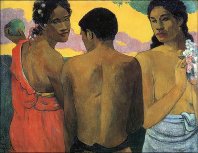 P. Gauguin, Tři Tahiťané od Paul Gauguin