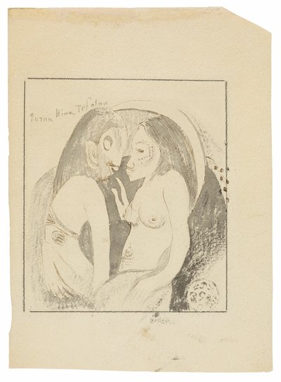 Parau Hina Tefatou (Slova mezi bohyní Měsíce a Bohem Země) od Paul Gauguin