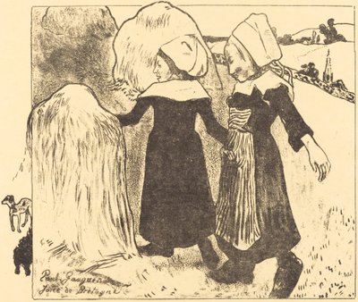 Pleasures of Bretaň (Joies de Bretagne) od Paul Gauguin