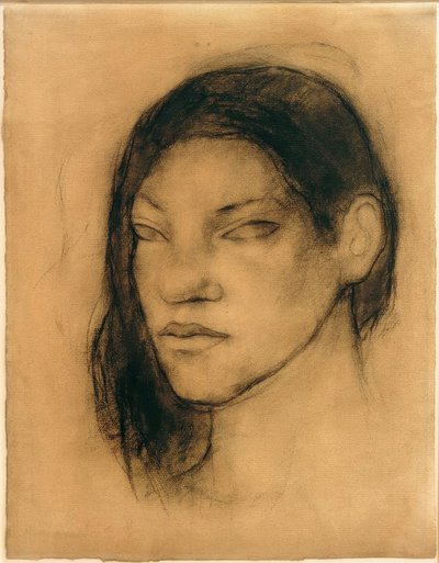 Portrét tahitské ženy od Paul Gauguin