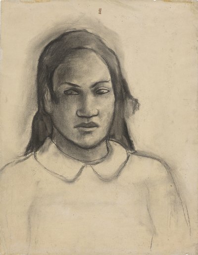 Portrét Tehamana, 1891-93 od Paul Gauguin