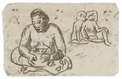 Sedící žena (související s obrazem Sister of Charity) od Paul Gauguin