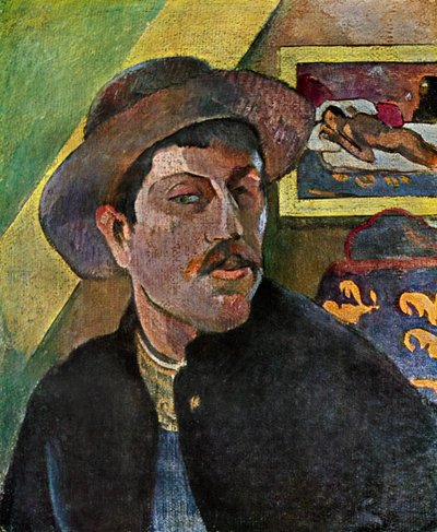 Autoportrét v klobouku, 1893-1894 1939. od Paul Gauguin
