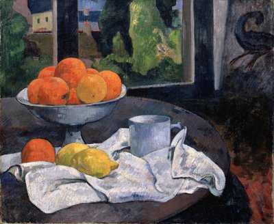 Zátiší s miskou ovoce a citronů, kolem 1889-90 (olej na plátně) od Paul Gauguin