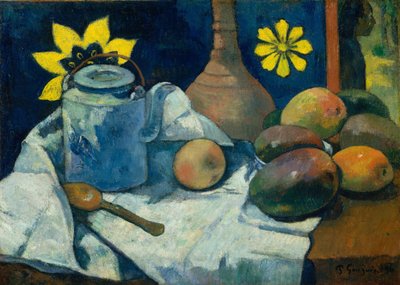 Zátiší s čajovou konvicí a ovocem, 1896 od Paul Gauguin