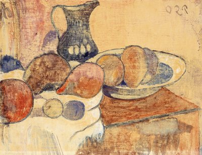 Zátiší se džbánem a ovocem; Zátiší s džbánem a ovocem, c.1899 od Paul Gauguin