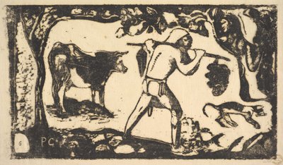 Tahitské přenášení banánů, 1898-99. od Paul Gauguin