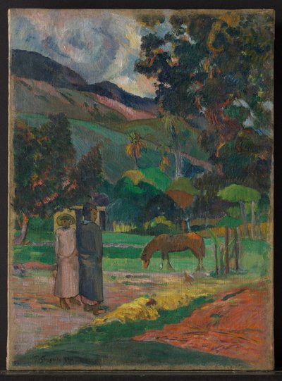 Tahitská krajina od Paul Gauguin