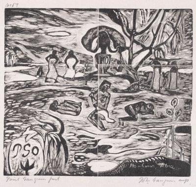 Tahitská série: Oběti Bohu od Paul Gauguin