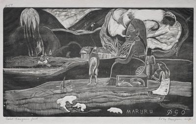 Tahitská série: Uctívání. od Paul Gauguin