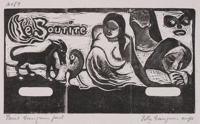Série Tahitian a Noa Noa, Úsměv (dřevoryt) od Paul Gauguin