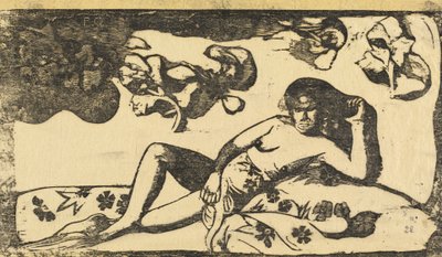 Te Arii Vahine Lady of Royal Blood, v roce 1895 nebo později. od Paul Gauguin