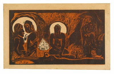 Te atua (Bůh), ze suity Noa Noa od Paul Gauguin