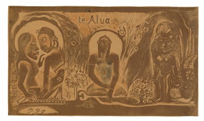 Te atua (Bůh), ze suity Noa Noa od Paul Gauguin