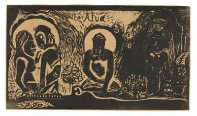 Te atua (Bůh), ze suity Noa Noa od Paul Gauguin