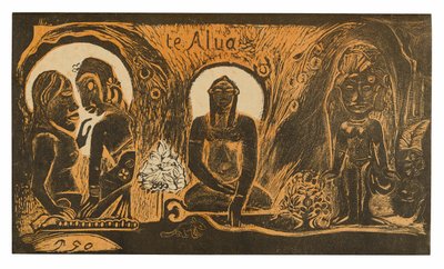 Te atua (Bůh), ze suity Noa Noa od Paul Gauguin