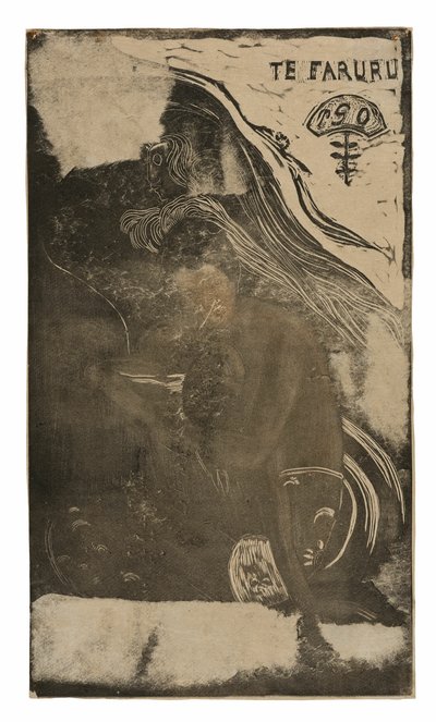 Te faruru (Tady se milujeme), z Noa Noa Suite od Paul Gauguin